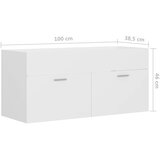 Ormarić za umivaonik bijeli 100x38,5x46 cm konstruirano drvo | Eponuda.ba