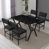 Hanah home Trpezarijski sto i stolice Dubai, antracit Cijene