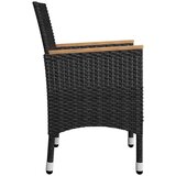  5-dijelni vrtni blagovaonski set crni | shoptok.hr