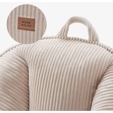  Stolica s naslonom i tabureom od samta Comfy 4.0 &amp;ndash; bež Slike