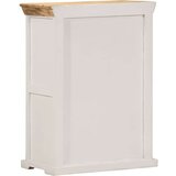 vidaXL Komoda bela in rjava 55x30x73 cm trden robusten mangov les, (21274216) | Shoptok.si