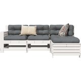  4-dijelni set vrtnih sofa od masivne borovine bijeli Cijene