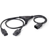 Equip 112210 Napajalni kabel črn 1\,6 m C14 spojnik 2 x C13 spojnik tok priključni kabel 1.6 m črna, (21227191) | Shoptok.si