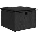 vidaXL 9-dijelni set vrtnih sofa s jastucima crni od poliratana bagrem | shoptok.hr