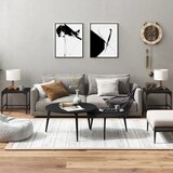  Bočni stolići 2 kom crni 40 x 40 x 35 cm od konstruiranog drva | shoptok.hr