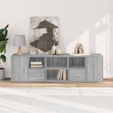  Kutni ormarić siva boja hrasta 160x40x45 cm konstruirano drvo | shoptok.hr