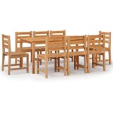  9-dijelni vrtni blagovaonski set od masivne tikovine | shoptok.hr