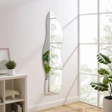 Livetastic STENSKO OGLEDALO, 50/160/0,5 cm steklo, leseni material Slike