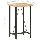 vidaXL Barski stol 60 x 60 x 107 cm od grubog drva manga | shoptok.hr
