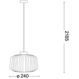 Ideal Lux luster na sajli mint 1xE27/60W/230V, prečnik 24 cm, proziran | Eponuda.com