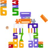  Drewniane Cyferki Nauka Matematyki Kostki do Gry Klocki Edukacyjne | shoptok.hr