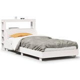 vidaXL Okvir kreveta bez madraca bijeli 75 x 190 cm masivna borovina | shoptok.hr
