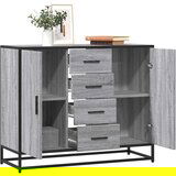  Komoda Siva Sonoma 92x35x76 cm Konstruirano drvo | shoptok.hr