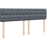 vidaXL Krevet s oprugama i madracem tamnosivi 180x200 cm baršunasti | shoptok.hr