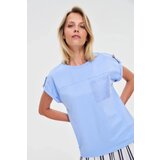 Marisse T-Shirt With A Pocket, Blue | shoptok.hr