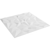  Zidne panele 48 pcs Bijela 50 x 50 cm XPS pjena | shoptok.hr