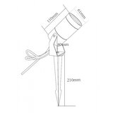 Svetiljka JM-4811 BASTENSKA CRNA 1*GU10 IP67 | Eponuda.com