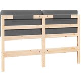  Tapecirani uzglavlje s uzglavljem Smeđa i svijetlosiva 160 cm | shoptok.hr