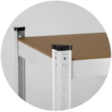 LANDGRAF metalni stalak za odlaganje 875 KG 150x75x30 CM bijeli | shoptok.hr