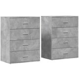  Komoda 2 kom siva boja betona 60x39x80 cm od konstruiranog drva | shoptok.hr