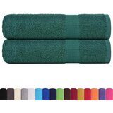 vidaXL Kopalne brisače 2 kos zelena 100x150 cm 360 g/m² 100% bombaž, (21822890) | Shoptok.si