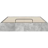  Otomanski krevet Betonsko Siva 135 x 190 cm Konstrukcijsko drvo | shoptok.hr