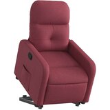  Naslonjač na podizanje od tkanine crvena boja vina | shoptok.hr