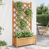 Maison Chic Cvetlično korito - Cvetlični Lonec z mrežo rjava trden les jelke, (21789800) | Shoptok.si