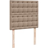 vidaXL Otomanski posteljni okvir z vzmetnico kapučino 90x190 cm, (21607074) | Shoptok.si