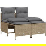 Maison Chic Seti vrtnega pohištva - Vrtna garnitura - Vrtni pohištvo set 4-delna z blazinami bež poli ratan, (21809905) | Shoptok.si