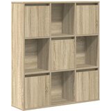  Regal za knjige boja hrasta 89x24x101,5cm od konstruiranog drva | Shoptok.si