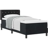  s opruga kutije s uzglavljem Crna 200 x 80 cm Baršun | shoptok.hr