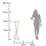  Stalak za cveće LOFT 100x24 cm zlatna/bela | Eponuda.com
