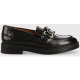 Jonak Usnjeni mokasini AMELYS CUIR GLACE ženski, črna barva, 3400138 | Shoptok.si