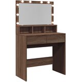  Toaletni stolić s LED svjetlima boja hrasta 80x41x134,5 cm | Eponuda.com