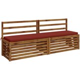  Jastučić za klupu SOEST 100% poliester Crvena 200 x 40 x 5 cm Slike