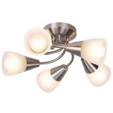Rabalux connor plafonska lampa, saten hrom/ opal staklo, E14 5X 40W | Eponuda.com