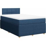  Krevet s oprugama i madracem plavi 120 x 200 cm od tkanine | shoptok.hr