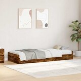  Krevetna konstrukcija s uzglavljem Dimljeni hrast 80 x 200 cm | shoptok.hr