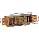TV ormarić 110 x 30 x 40 cm od masivnog obnovljenog drva | shoptok.hr