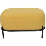 White Label Rumeno-bel tabure Polly Ottoman Cene