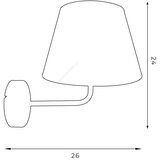  Zidna lampa ARDEN 1xE27/60W/230V zelena/zlatna | Eponuda.com
