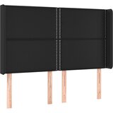  box spring s madracem LED crni 140x200cm od umjetne kože | shoptok.hr