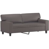  Kavč dvosed z okrasnimi blazinami siv 140 cm umetno u | Shoptok.si