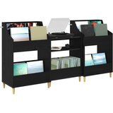  Set medijskih polica 3 kom. Crni hrast 212 x 46 x 112 cm | shoptok.hr