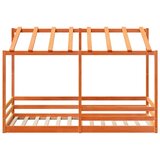  Dječji krevet s krovom voštano smeđi 90 x 200 cm borovina | Eponuda.com