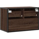 TV omarica rjavi hrast 60x31x39,5 cm inženirski les in kovina | Shoptok.si