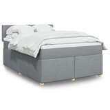 vidaXL Krevet box spring s madracem svjetlosiva 160x200 cm tkanina Cijene