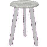 Gornji dio stola Beton siva Ø 30 x 1,5 cm Konstruirano drvo | Eponuda.ba
