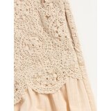 Sinsay Pamučna midi haljina s crochet topom | shoptok.hr